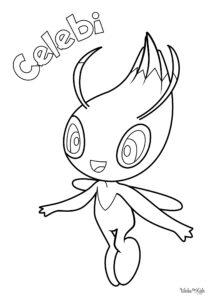 Celebi Coloring Pages