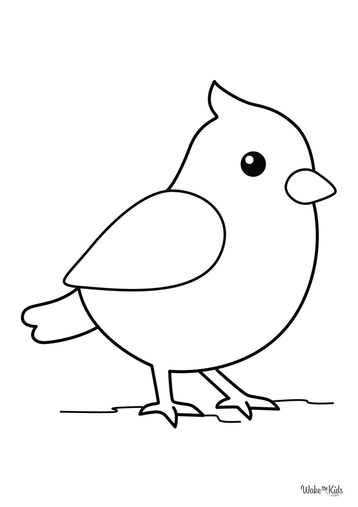 Easy Bird Coloring Pages Easy Bird Coloring Pages