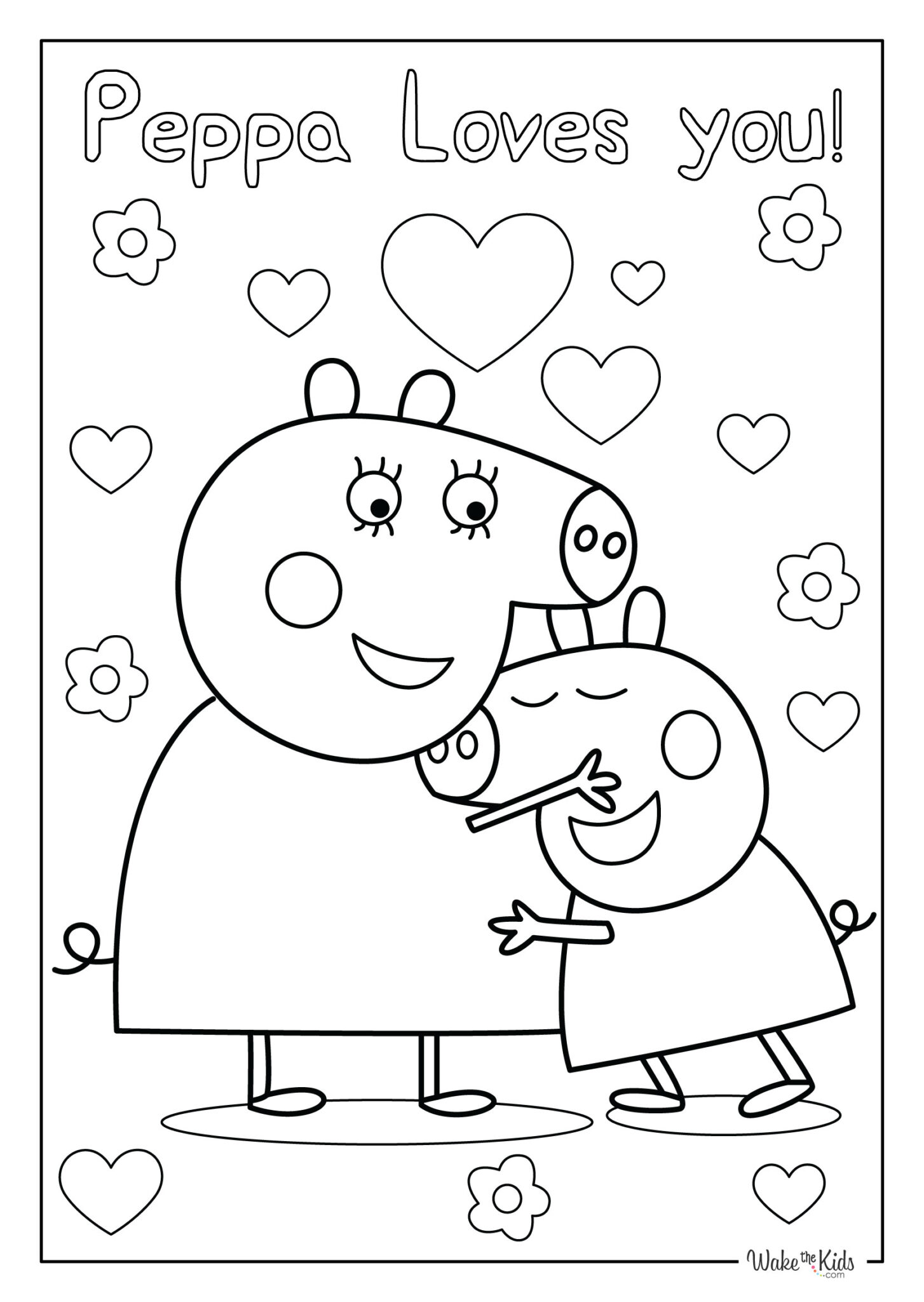 Peppa Pig Coloring Pages (Free Printable PDFs) | WakeTheKids