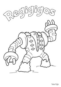 Regigigas Coloring Pages