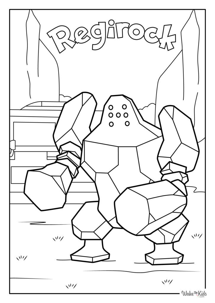 Regirock Coloring Pages