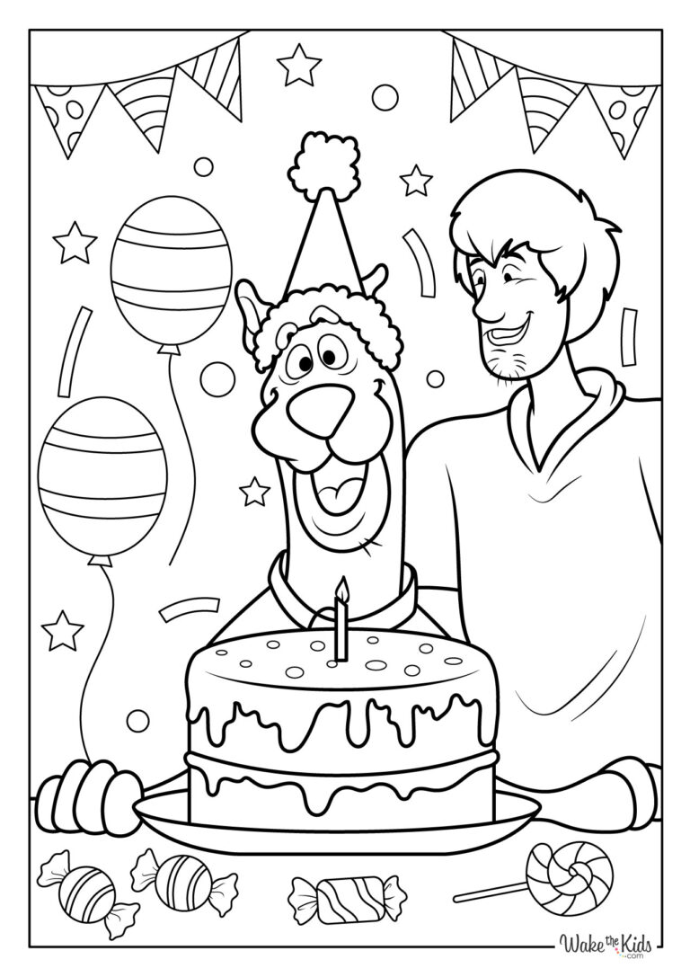Scooby-Doo Coloring Pages (Free Printable PDFs) | WakeTheKids