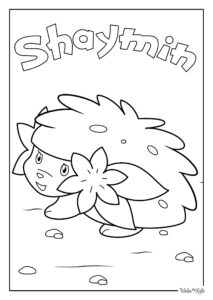 Shaymin Coloring Pages