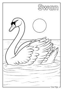 Swan Coloring Pages