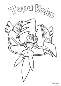 Tapu Koko Coloring Pages