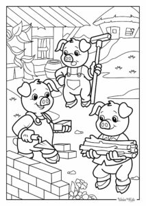 Three Little Pigs Coloring Pages