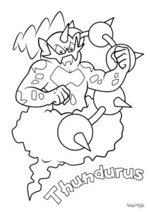 Thundurus Coloring Pages