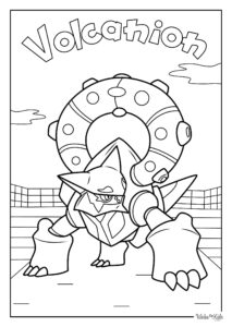 Volcanion Coloring Pages