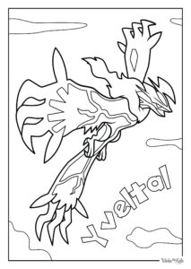 Yveltal Coloring Pages