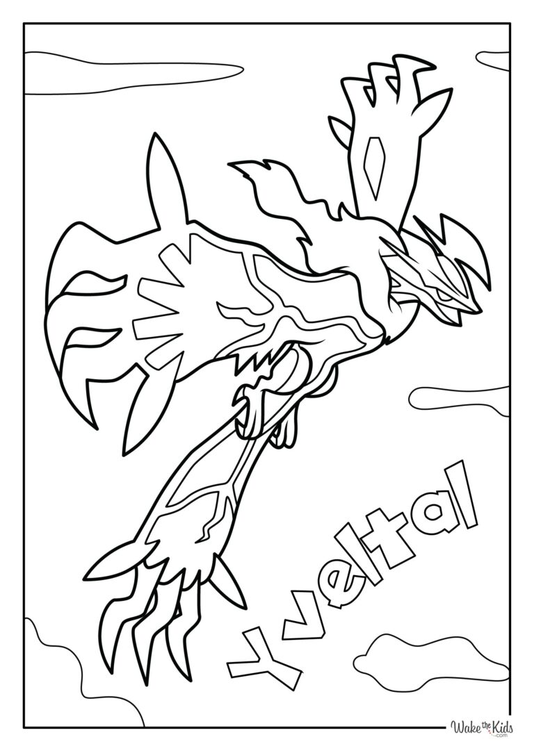 Yveltal Coloring Pages (Free Printable PDFs) | WakeTheKids