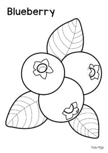 Blueberry Coloring Pages