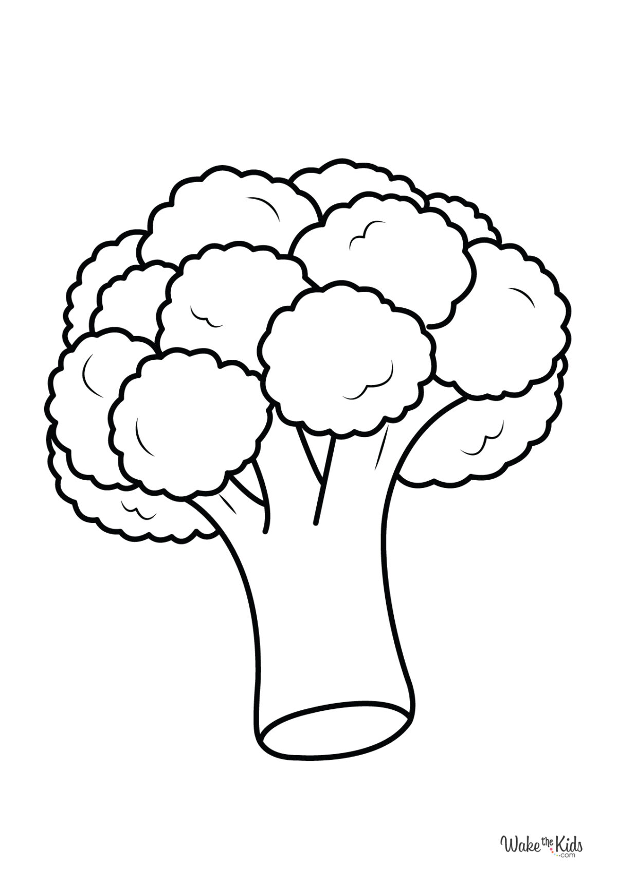 Broccoli Coloring Pages (Free Printable PDFs) | WakeTheKids