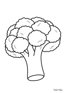 Broccoli Coloring Pages