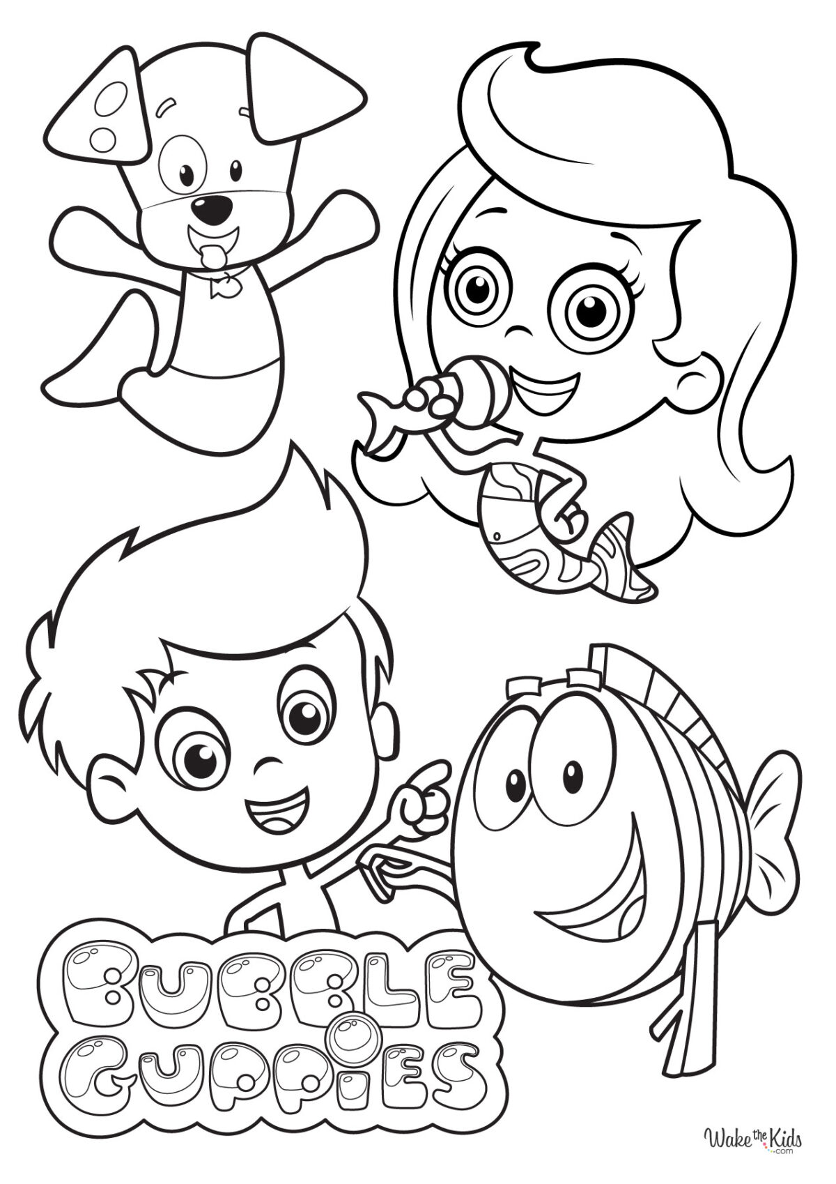 Bubble Guppies Coloring Pages (Free Printable PDFs) | WakeTheKids