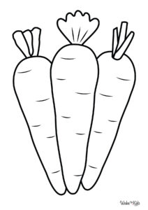 Carrot Coloring Pages