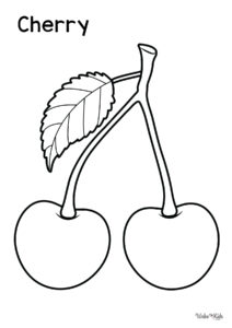 Cherry Coloring Pages