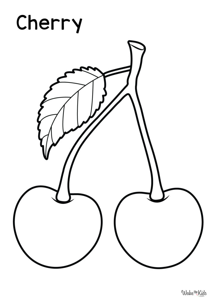 Cherry Coloring Pages