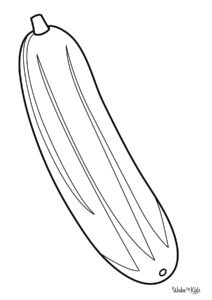 Cucumber Coloring Pages