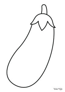 Eggplant (Brinjal) Coloring Pages