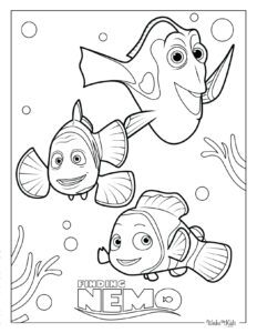 Finding Nemo Coloring Pages