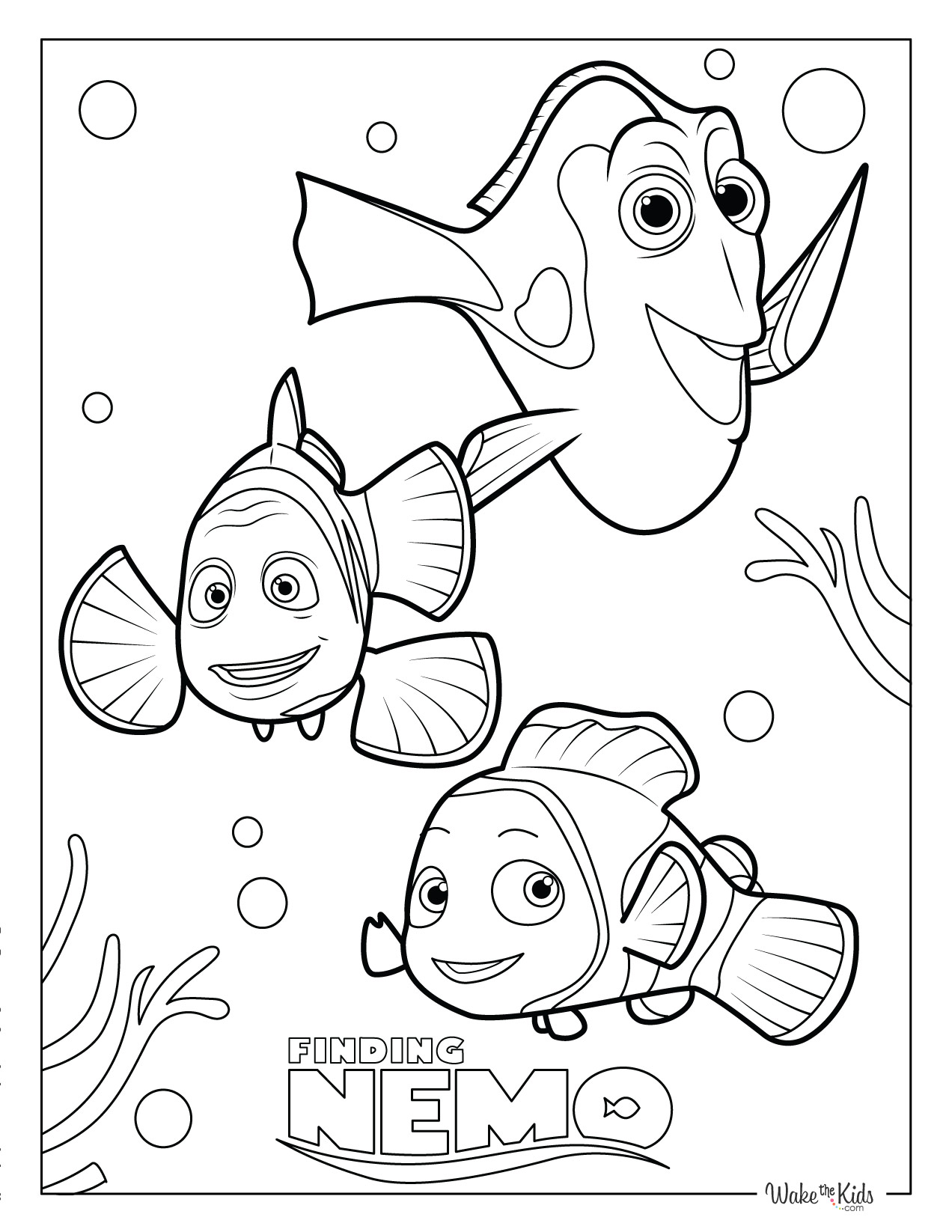 Coloring Pages Of Nemo Coloring Pages Of Nemo