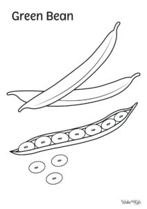 Green Bean Coloring Pages