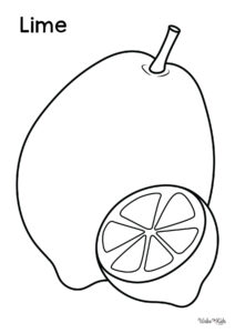 Lime (Fruit) Coloring Pages