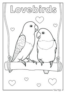 Lovebird Coloring Pages