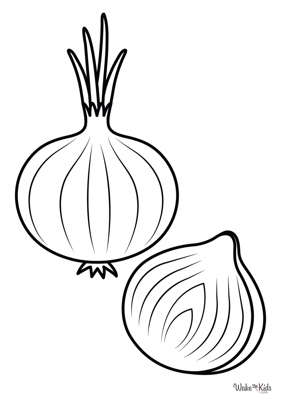 Onion Coloring Pages (Free Printable PDFs) | WakeTheKids