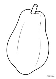 Papaya Coloring Pages