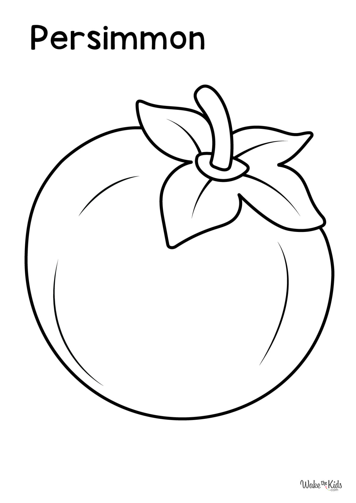 Persimmon Coloring Pages (Free Printable PDFs) | WakeTheKids