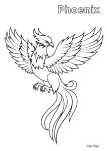 Phoenix Coloring Pages