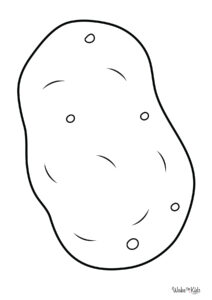 Potato Coloring Pages