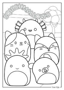 Squishmallow Coloring Pages