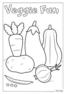 Vegetable Coloring Pages