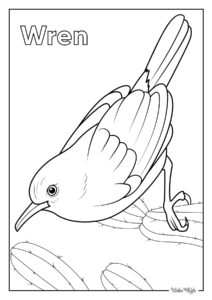 Wren Coloring Pages