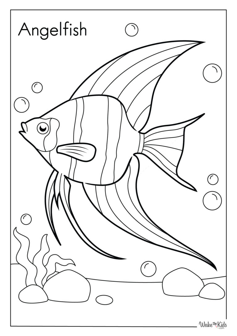 Angelfish Coloring Pages (Free Printable PDFs) WakeTheKids