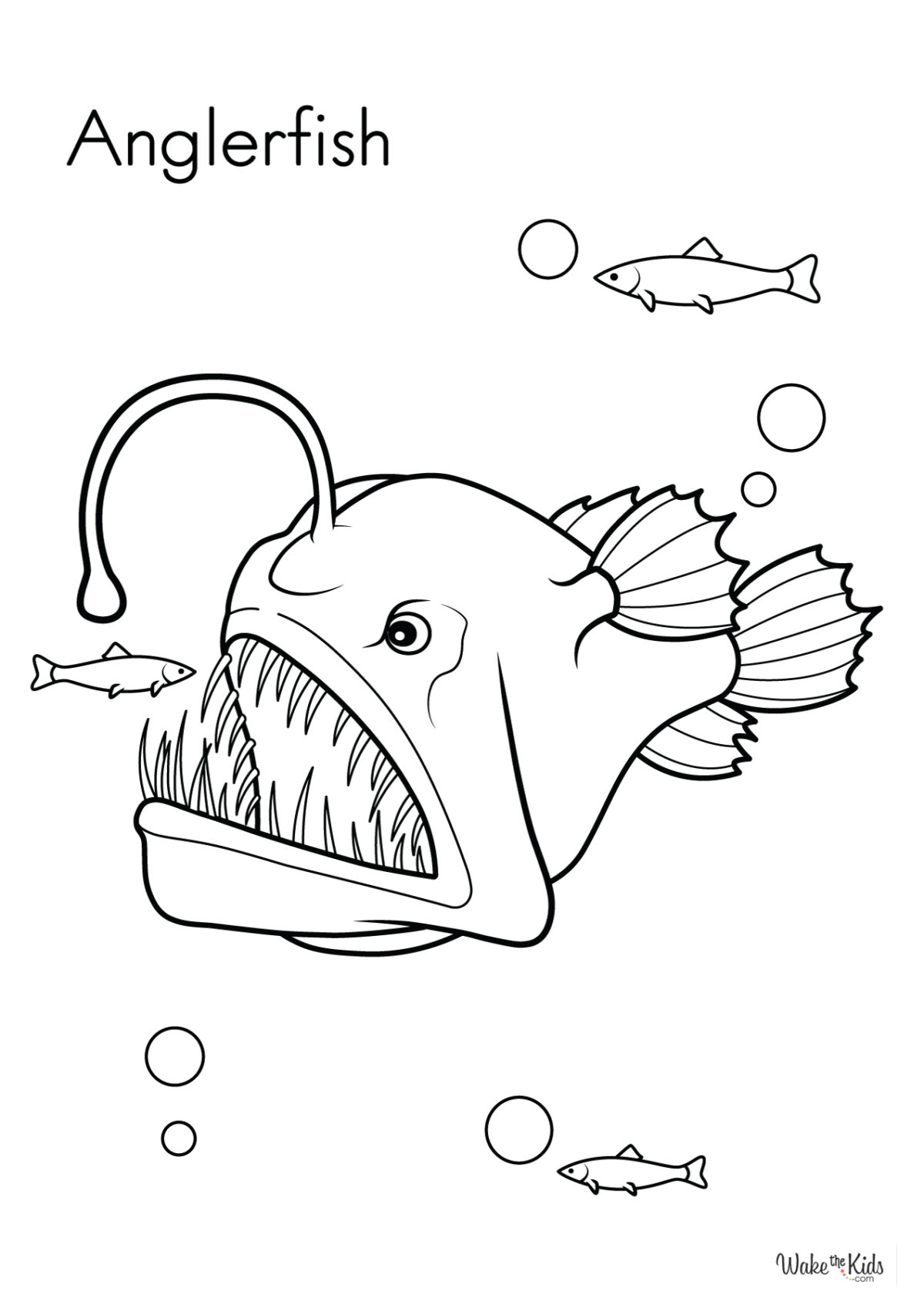 Anglerfish Coloring Pages (Free Printable PDFs) | WakeTheKids