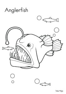 Anglerfish Coloring Page