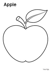 Apple Coloring Pages