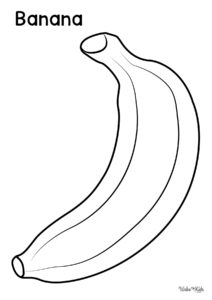 Banana Coloring Pages