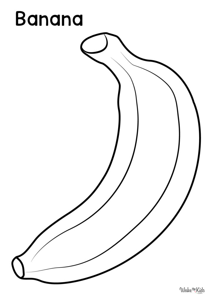 Banana Coloring Pages