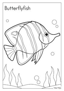 Butterflyfish Coloring Pages