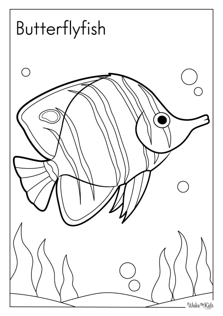 Butterflyfish Coloring Pages