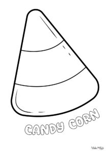 Candy Corn Coloring Pages