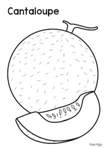 Cantaloupe Coloring Pages