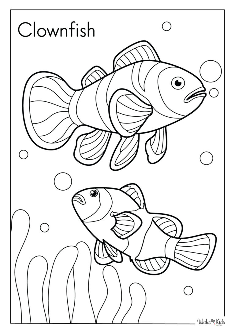 Clownfish Coloring Pages