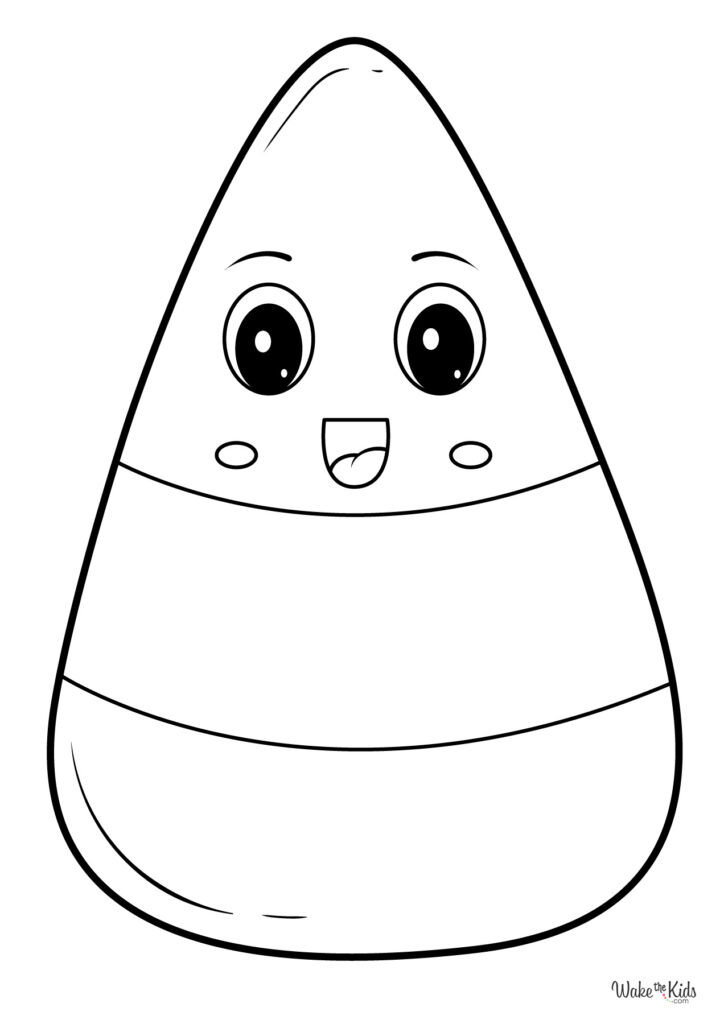 Candy Corn Coloring Pages (Free Printable PDFs) | WakeTheKids