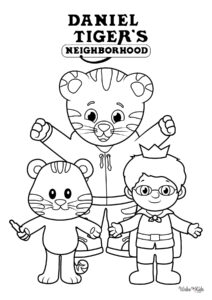 Daniel Tiger's Neighborhood Coloring Pages