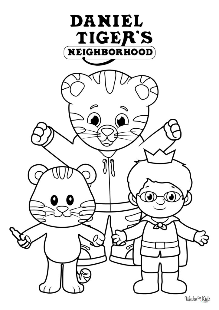 Daniel Tiger's Neighborhood Coloring Pages